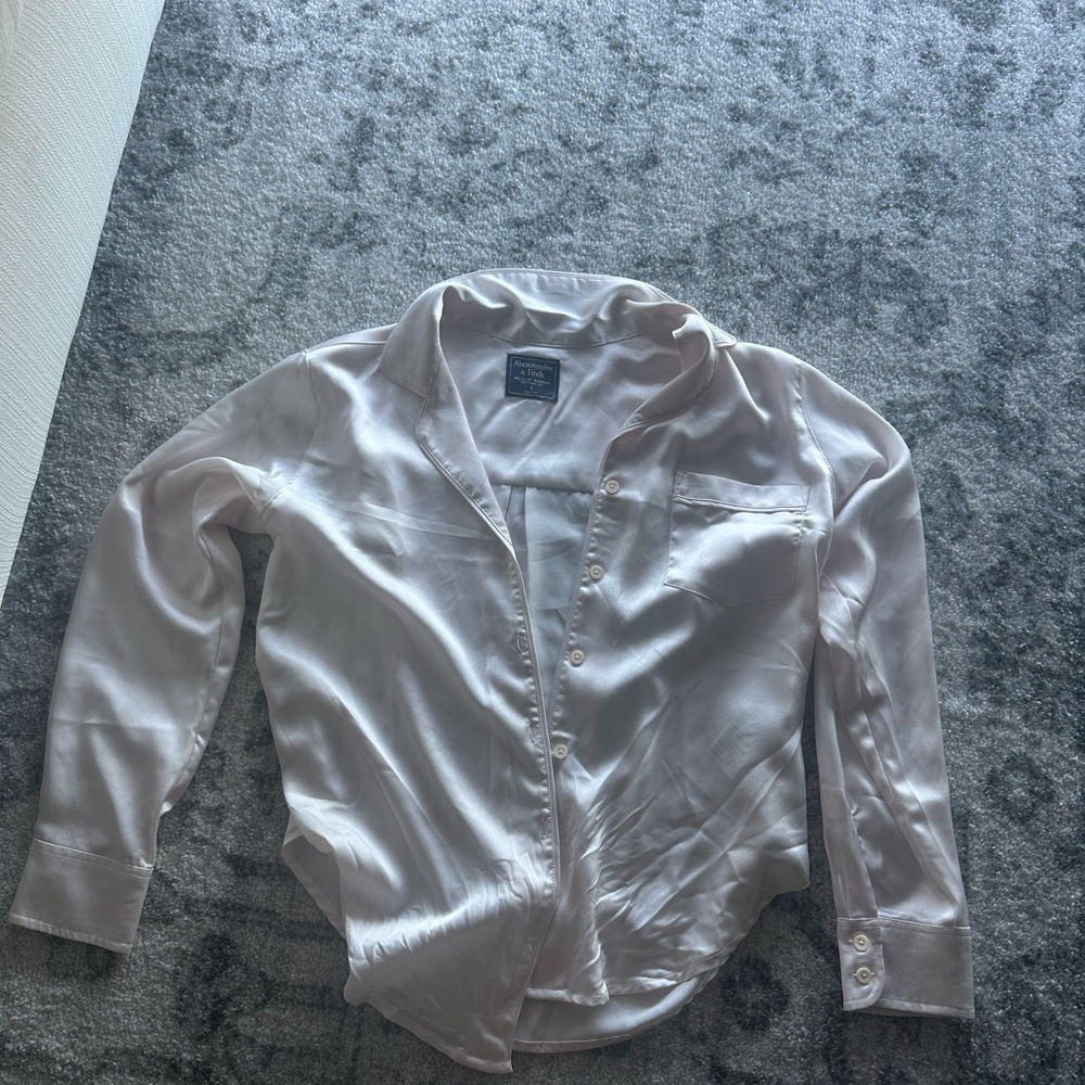 Abercrombie and Fitch satin work top